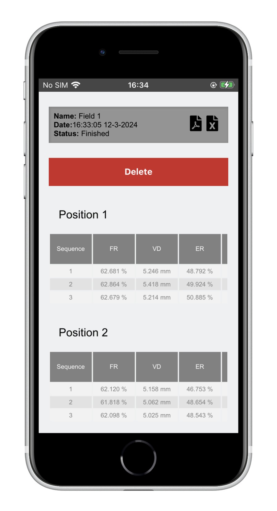 Deltec Equipment App Fieldtester